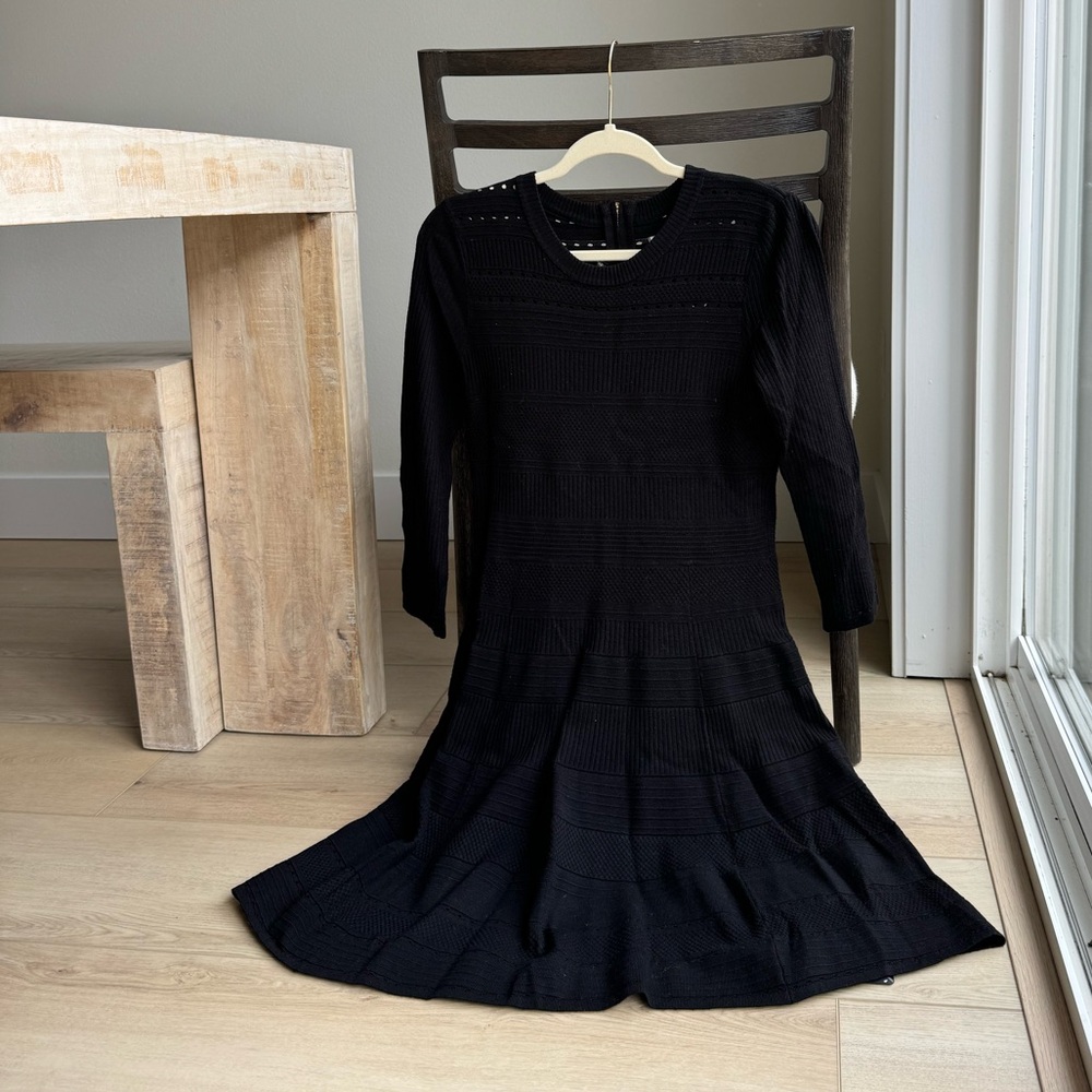 Black above knee dress from Nordstrom